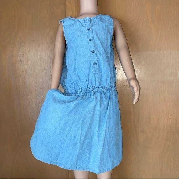 UNIQLO denim dress with pockets for sugar and spice. Rustic farm core midi - Picture 1 of 6